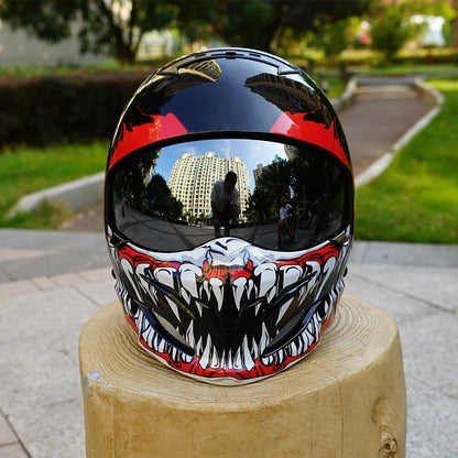 Scorpion Retro Motorcycle Helmet Removable Front Module Transparent Lens M L XL XXL Sizes Available for Motorbike Safety Gear