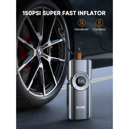 Car 3500A Portable 12V Jump Starter Power Bank 12V Auto Battery Charger Booster Starting Device with Air Compressor 4 in 1