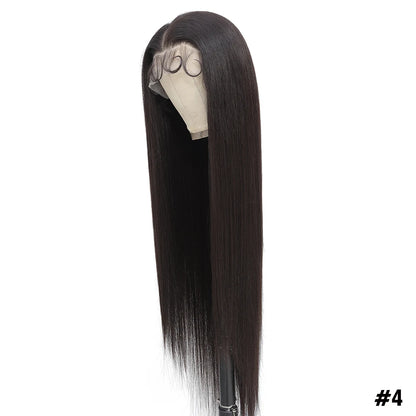 Highlight 13x6 Synthetic Lace Frontal Wigs For Women 40 Inch Long Silky Straight Lace Front Wigs High Quality American Afro Wigs
