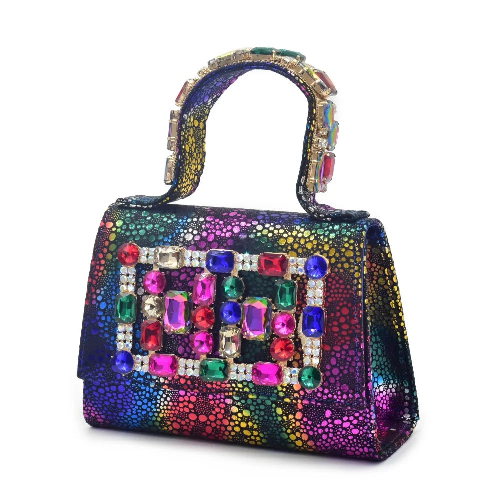 Italian Matching Nigerian Shoe and Bag Decorated with Rhinestone African Shoes and Bags Matching Set Luxury Wedding Woman Shoe