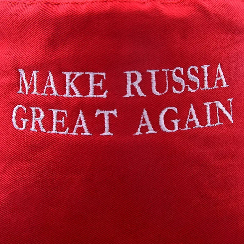 Make Russia Great Again Letter Embroidery Baseball Cap Adjustable Unisex Summer Flat Top Fisherman'S Hat Dad Hat