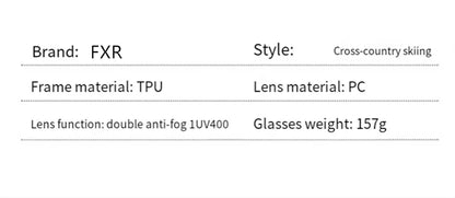 FXR Motorcycle Glasses Double Layer Anti Fog Lens Motocross Goggles Dirt Bike ATV Ski Goggles Moto Outdoor Cycling Sunglasses