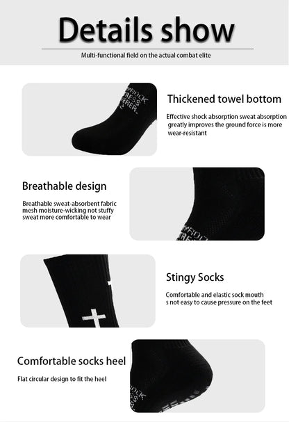 New Men Women Sports Football Socks Tube Wear-resistant Non-slip Outdoor Sports Cycling Socks Soccer Basketball Socks