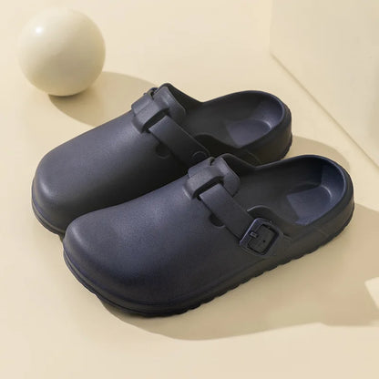 SmilePoP New Women Garden Slippers Kitchen Nonslip Men Slippers Outdoor Waterproof Women Sandals Easy Clean Light Home Shoes