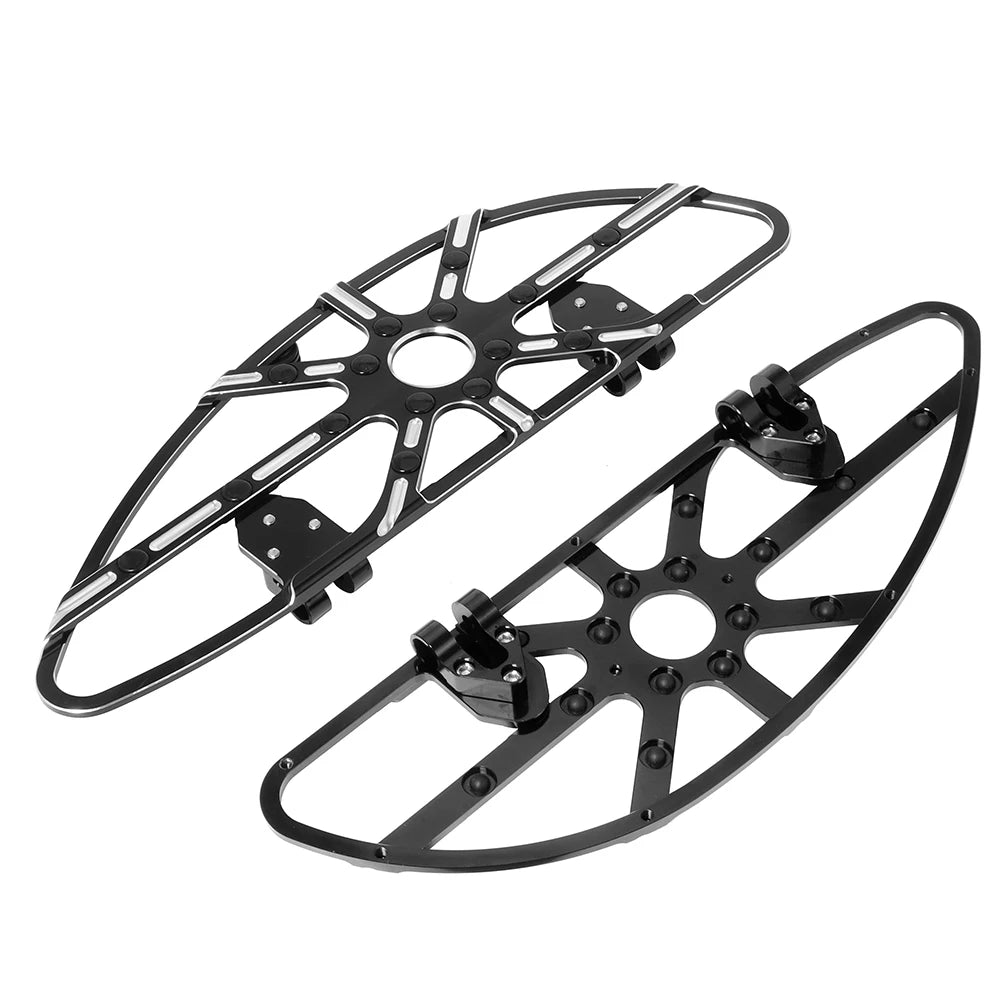 Motorcycle Driver Floorboard Male Mount Rear/ Front Foot Rest Pegs Pedal Black/Chrome For Harley Softail Touring Dyna Road Glide