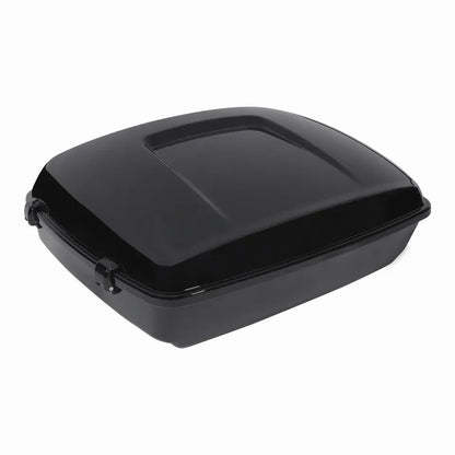 Black Chopped Trunk Pad Top Rack Fit For Harley Road King Road Glide Street Glide Electra Glide Ultra-Classic 2024