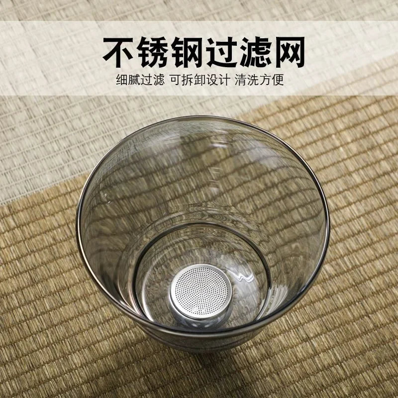 Handmade Iron Glass Tea Set Home Tea Magnet Semi-automatic Tea Machine Office Guest Set