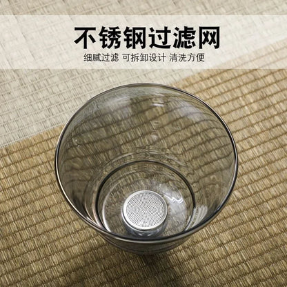 Handmade Iron Glass Tea Set Home Tea Magnet Semi-automatic Tea Machine Office Guest Set