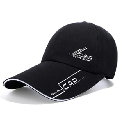 Summer Men Baseball Cap Letter Print Sports Sun Hat Cotton Adjustable Long-Brim Snapback Sun Visor Caps Hip Hop Baseball Hat