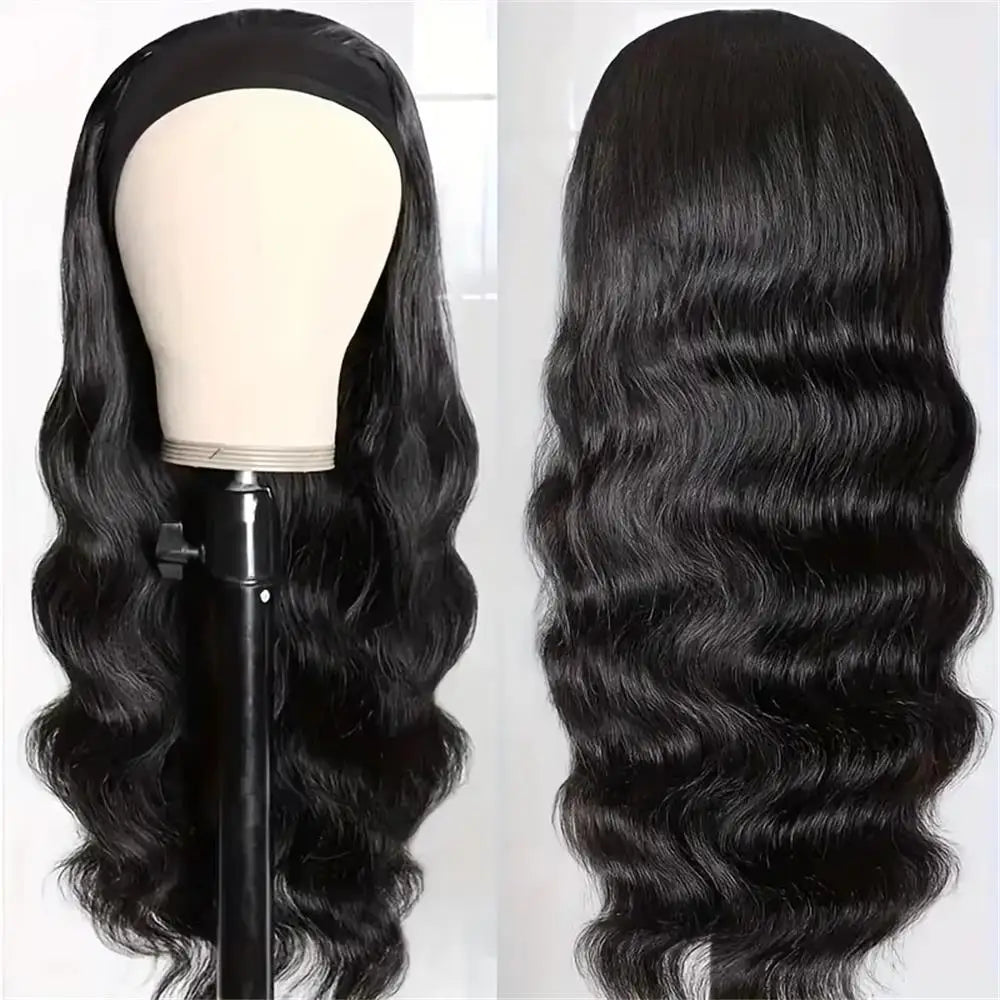 42 Inch Body Wave Headband Wig for Women Human Hair Glueless Wear and Go Glueless 100% Brazilian Virgin Human Hair 200 Density