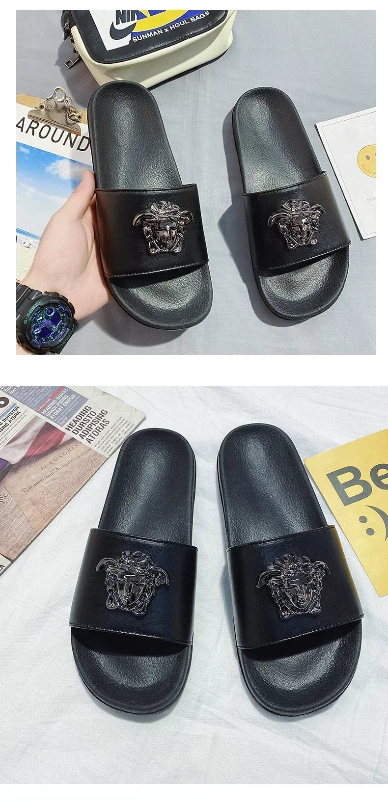 Outdoor Man Summer Slippers Indoor Sandals Men Casual Summer Brand Non-slip Wear-resistant Slippers for Men Ultra Soft Slides