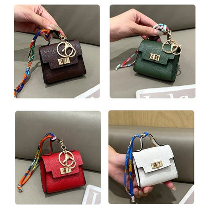 Mini Bag Pendant Small Keychain Case Bag Hanging Accessory Cute Earphone Storage Bag Pendant Keychain Bag Pendant Decoration