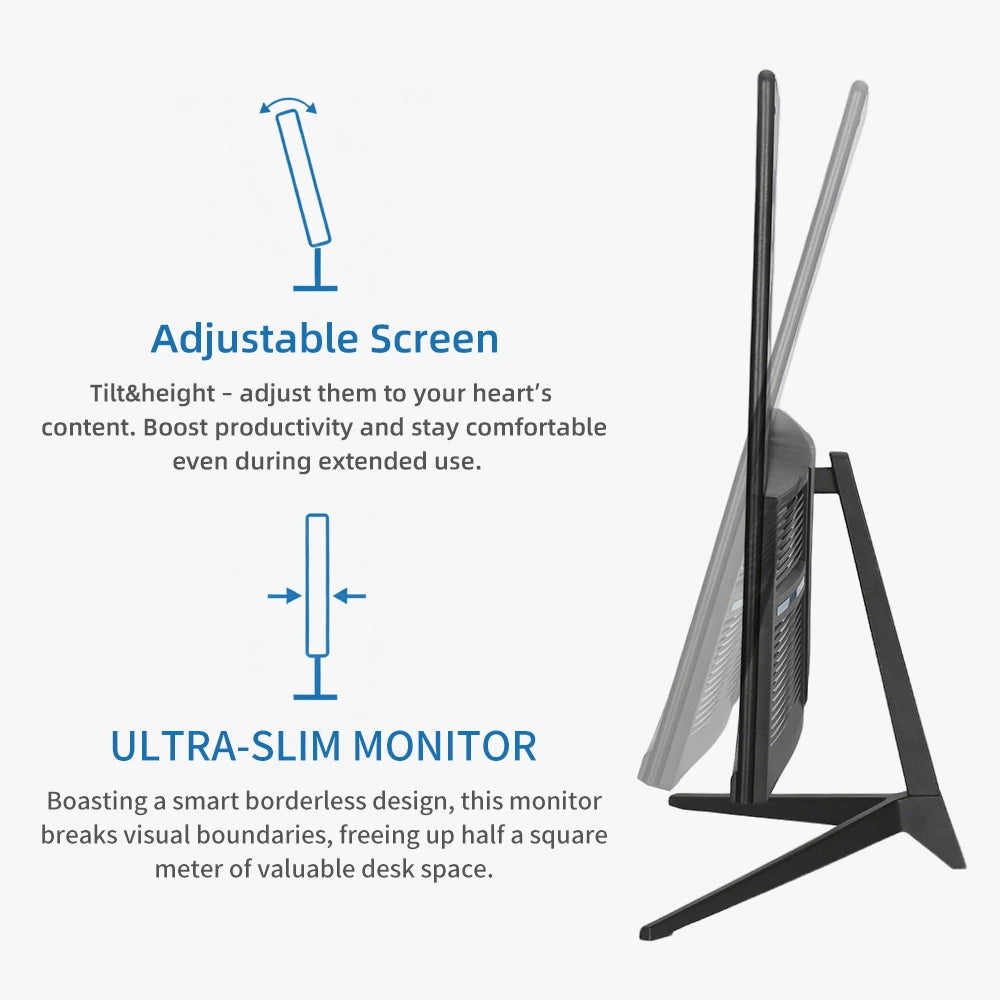 HGFRTEE 27 inch UHD 3840*2160 Gaming Monitor 4K Monitor for PC Fast IPS Screen For Gaming Monitor LED PC Desktop With HDMI/DP