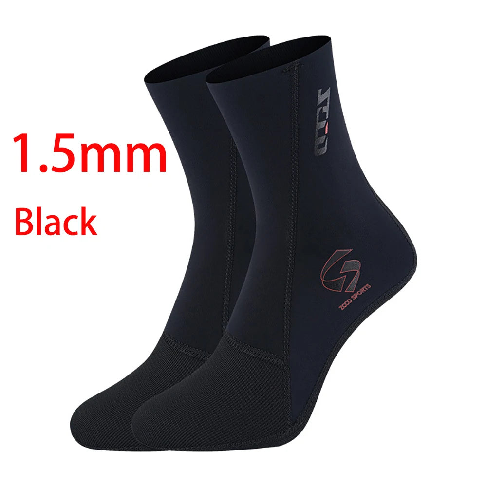 5mm/3mm/1.5mm Neoprene Diving Socks Anti Slip Beach Wetsuit Surfing Boots Water Socks Sand Proof Warm Blind Seam Diving Socks