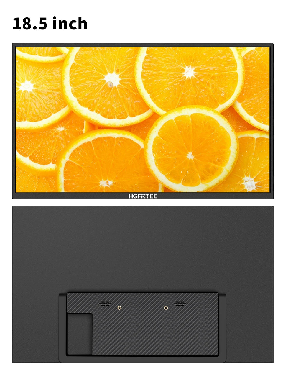 HGFRTEE 18.5inch Portable Monitor 120Hz RGB100% With VESA Hole & Back bracket Laptop Extended Display ADS-IPS HDR Screen