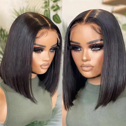 Soft Hair13x4 Straight Synthetic Lace Front Wig for Women Ombre Platinum Blonde Ash Roots Glueless Heat Resistant Fiber Hair Wig