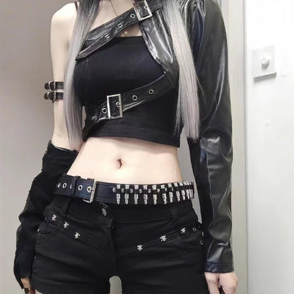 Fashion New Bullet Accessories Belt Metal Belt Men And Women Punk Hardware Jeans Belt Y2K Belt Designer Belt Women's Belt