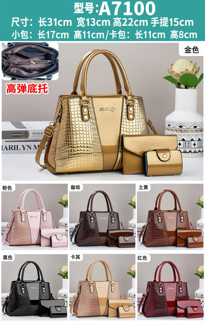 3Piece Set Casual Tote Bags Large Capacity Shoulder Bag Waterproof  Designer Female Handbag Simple Fashion Messenger Bags