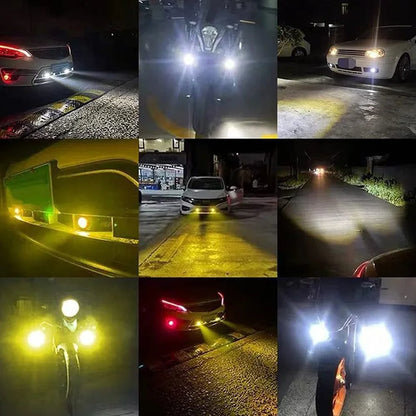 ANMINGPU 6000k/3000k LED Work Light Bar 12V 24V White Yellow Offroad Divring Fog Lights for Car Truck Atv 4x4 LED Headlights