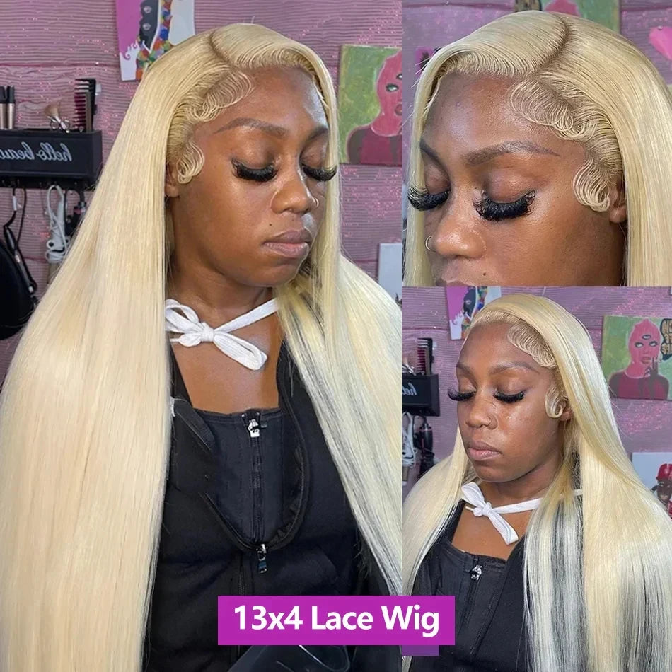 613 Honey Blonde Straight 250% 30 40 Inch Human Hair Wigs 13x6 Hd Lace Frontal Wig Brazilian Raw Hair 13x4 Hd Lace Front Wigs