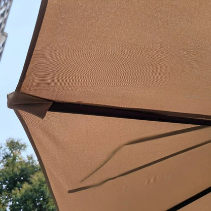 -Three-headed Parasol Outdoor Courtyard Leisure Umbrella With Big Umbrella Set Outside And Big Umbrella Stall Outdoor Garden