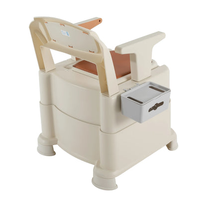 Toilet With Sensor Night Light,Bedside Commode  Bedside Toilet With Maximum Load 200kg, Portable Toilet