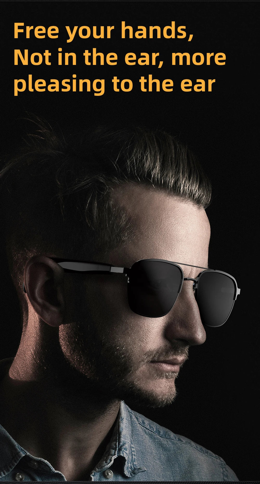 SG11 PRO Sunglasses Smart Wireless Bluetooth Glasses for Fashion Anti-Blue Light Glasses with Music Playback And Phone Answering