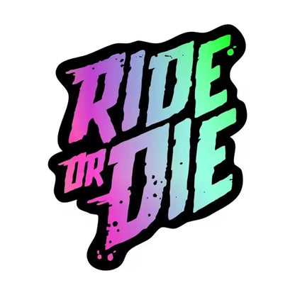 Ride or Die Bike Frame Stickers Bicycle Top Tube Waterproof Decals for MTB Bicycle Decorative Frame Bike Motorcycle Accessories
