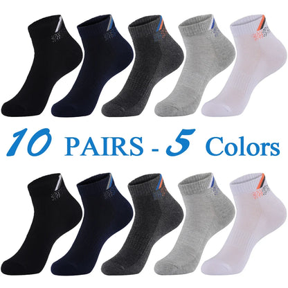 2 Pairs/Lot Running Socks Men Sport Outdoor Casual Cotton Red Stripes Compression Black Colorful Sock Male Gifts 21 Colors