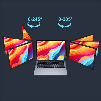 Rospider 15.6 Inch Dual Screen Extender Display FHD IPS Triple Expandable Monitor High Definition for Laptop Productivity