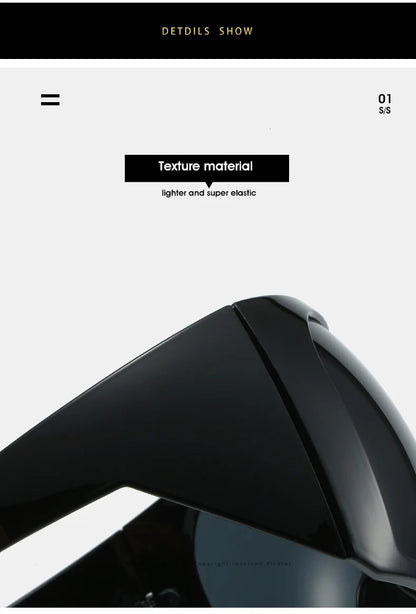 Oversized Sunglasses Men Wrap Anti Wind Personal Large Shades Futuristic Fashion Future Shield Uv400 Cycling Motorcycle