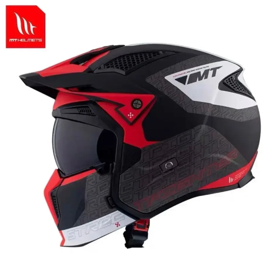 MT Street Fighter Motorcycle Helmet Detachable Combination Electroplated Gold Helmet ECE DOT Certification Full Face Casco Moto