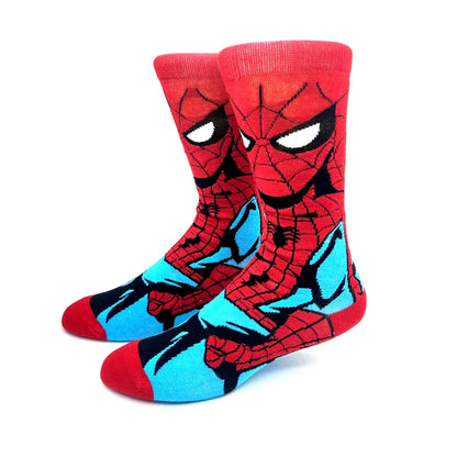 2023 New Anime Marvel Men Socks Long Sock Men‘s Knee-High Couples cosplay Sock Personality Hip Hop Harajuku Funny Sock for Women