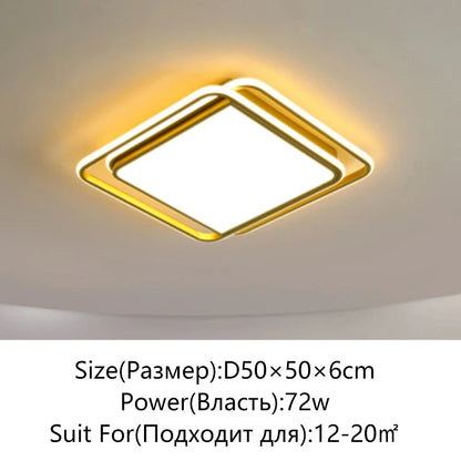 Modern LED Ceiling Light Minimalist Bedroom Lamp Home Decor Ceiling Chandelier Children's Room Lustre Living Room Lights Fixture