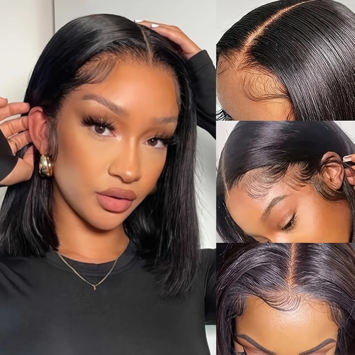 13x4 Straight Lace Front Wigs Human Hair 200% Density Hd Transparent 40 Inch Straight Frontal Wig for Women Straight Wigs