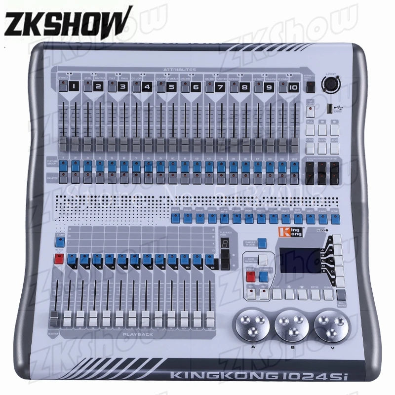 King Kong 1024 DMX512 Console for Show Christmas Wedding Easter Halloween Bar Festival Professional Stage Lighting Controller