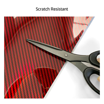 Carbon Fiber Vinyl Wrap Glossy Red Car Stickers Motorcycle Waterproof Vinyl Auto Tuning Self Adhesive Film for Cars Accessories