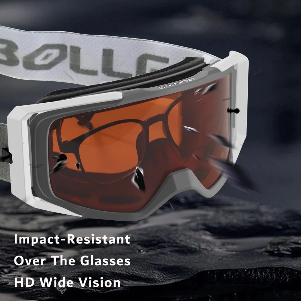 Youth MX Goggles with Tearoffs Windproof Motocross Glasses Men Dual-Cycle Defogging UV400 Protection Dirt Bike Enduro Goggles