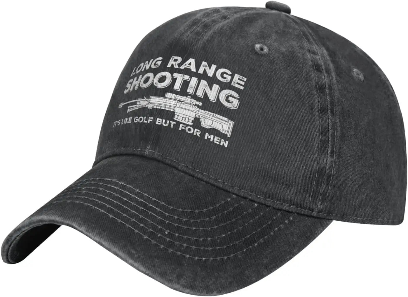 Funny Hat Long Ranges Shooting It's Like Golf But for Men Hat Men Dad Hats Cool Caps