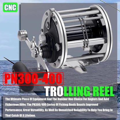 Trolling Drum 2.8;1 Fishing Reels Deep Sea Saltwater Accessories Drag 20-30KG Slow Jigging Reel Boat Carretilha De Pesca
