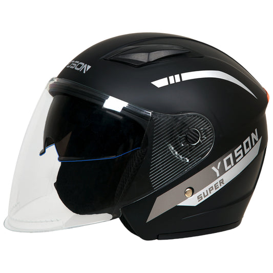 Four seasons double mirror helmet electric car men and women half helmet motorcycle battery car helmet K6