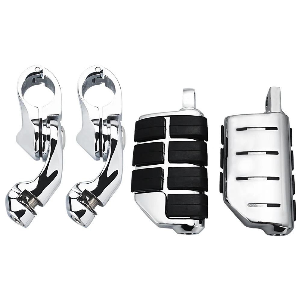 1.25" Highway Pegs Adjustable Footpeg Short for Harley Touring Road King Road Glide Electra Glide Street Glide Sportster Softail