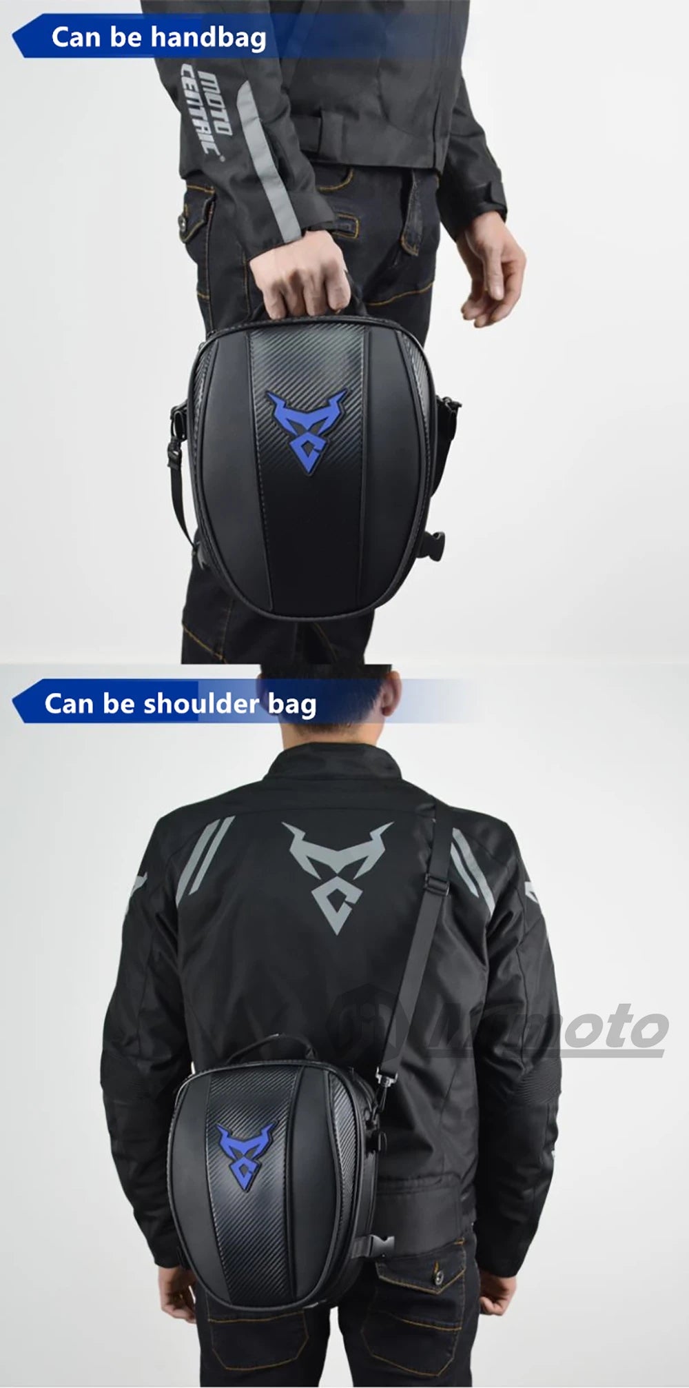 Motocentric Waterproof Motorcycle Tail Bag Multifunction Motorcycle Rear Seat Bag High Capacity Motorcycle Bag Rider Backpack