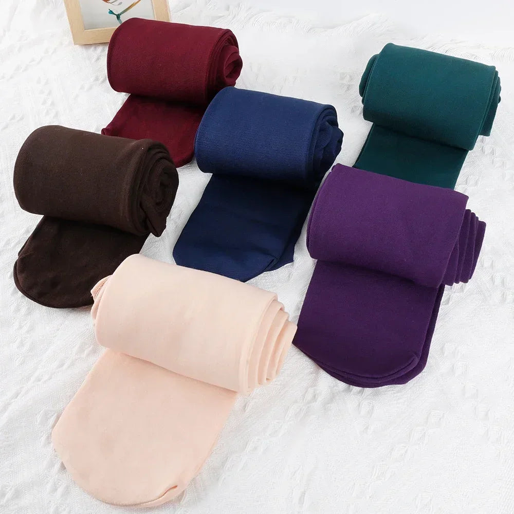 1/2pairs New Colorful Winter Warm Velvet Leggings for Women High Waist Tights Stretchy Leggings Sexy Stockings Fleece Pantyhose