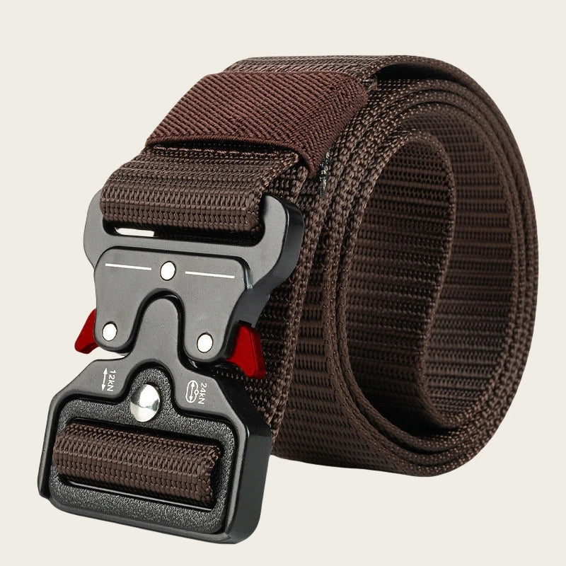 1 piece tactical belt for men; outdoor sports and leisure quick release buckle belt; hot sale
