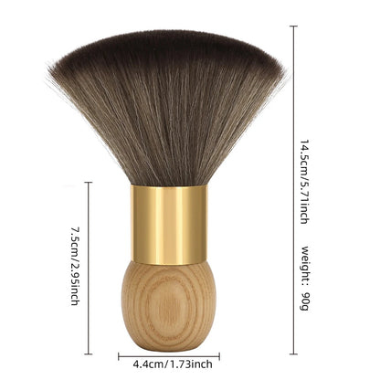 Professional Barber Neck Duster Hair Cutting Brush Soft Bristle Salon Cleaning Brush For Removing Loose Hair