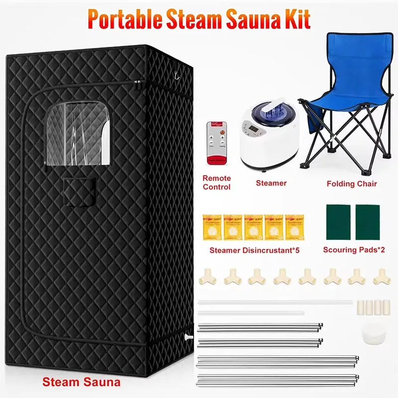 Full Body Home Spa Slimming Wet Steam Small Saunas Room Moderns Body Steam Bath Sauna Tent Portable