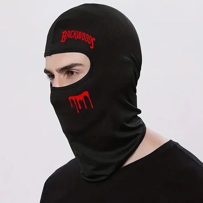 1pc/2pcs Four season universal Unisex outdoor cycling face mask, letter printed breathable elastic quick drying Masked hat