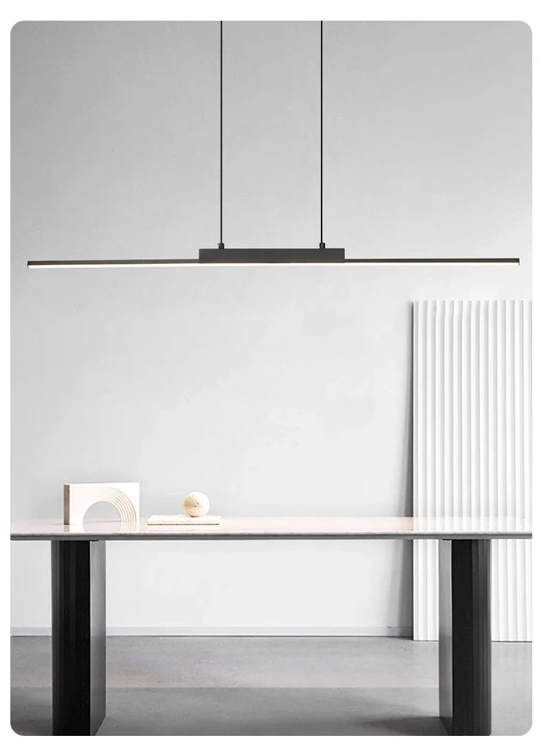 Modern LED Pendant Light 80/100CM For Living Room Kitchen Restaurant Dining Table Bar Indoor Decorative Lighting Hanging Lights