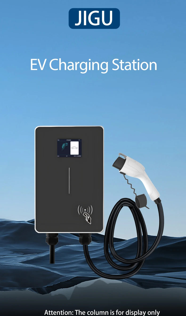 JIGU Type1 SAE J1772 EV Charger Station 32A Wallbox APP Function 7.6KW Charging Station Electric Vehicle Car